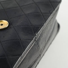 Chanel Vintage Square Flap Lambskin Black Chanel Vintage Square Flap Lambskin Black