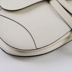 Christian Dior Medium Saddle Bag White Christian Dior Medium Saddle Bag White