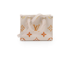 Louis Vuitton On The Go Tote PM Empreinte Orange/Cream Louis Vuitton On The Go Tote PM Empreinte Orange/Cream
