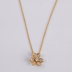 Van Cleef & Arpels Mini Frivole 18k Pink Gold Diamond Necklace 2021 Van Cleef & Arpels Mini Frivole 18k Pink Gold Diamond Necklace 2021