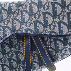 Christian Dior Saddle Medium Oblique Navy Christian Dior Saddle Medium Oblique Navy
