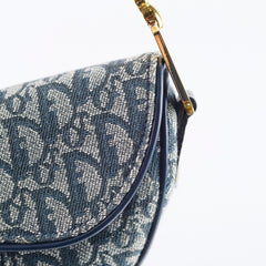 Christian Dior Saddle Medium Oblique Navy Christian Dior Saddle Medium Oblique Navy