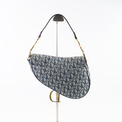 Christian Dior Saddle Medium Oblique Navy Christian Dior Saddle Medium Oblique Navy