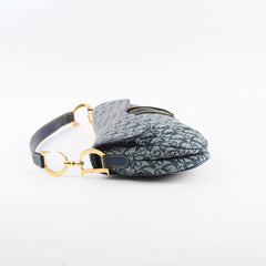 Christian Dior Saddle Medium Oblique Navy Christian Dior Saddle Medium Oblique Navy