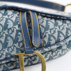 Christian Dior Saddle Medium Oblique Navy Christian Dior Saddle Medium Oblique Navy