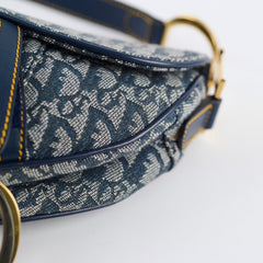 Christian Dior Saddle Medium Oblique Navy Christian Dior Saddle Medium Oblique Navy