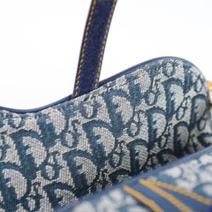 Christian Dior Saddle Medium Oblique Navy Christian Dior Saddle Medium Oblique Navy