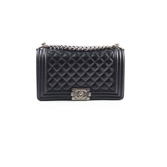 Chanel Caviar Old Medium Boy Black Series 28 Chanel Caviar Old Medium Boy Black Series 28