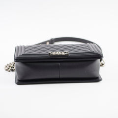 Chanel Caviar Old Medium Boy Black Series 28 Chanel Caviar Old Medium Boy Black Series 28