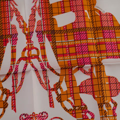 Hermes Scarf 42 x 42 Orange/Red Hermes Scarf 42 x 42 Orange/Red