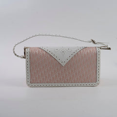 Christian Dior Vintage D'Trick Shoulder Bag Light Pink/White Christian Dior Vintage D'Trick Shoulder Bag Light Pink/White