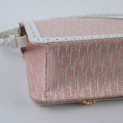 Christian Dior Vintage D'Trick Shoulder Bag Light Pink/White Christian Dior Vintage D'Trick Shoulder Bag Light Pink/White