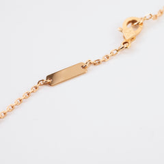 Van Cleef & Arpels Alhambra Pink Rhodonite Diamond Necklace Holiday Pendant 2021 Van Cleef & Arpels Alhambra Pink Rhodonite Diamond Necklace Holiday Pendant 2021