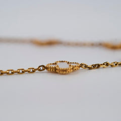 Van Cleef & Arpels Vintage Alhambra 10 Motifs White Mother of Pearl Necklace Van Cleef & Arpels Vintage Alhambra 10 Motifs White Mother of Pearl Necklace