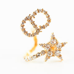 Dior Earrings Clair De Lune CD Stars (Costume Jewellery) Dior Earrings Clair De Lune CD Stars (Costume Jewellery)