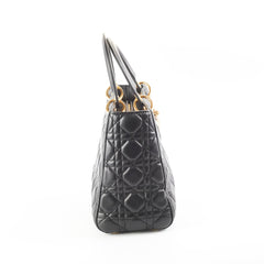 Christian Dior Medium Lady Dior Lambskin Black Christian Dior Medium Lady Dior Lambskin Black