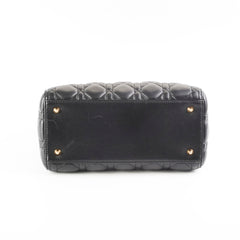 Christian Dior Medium Lady Dior Lambskin Black Christian Dior Medium Lady Dior Lambskin Black