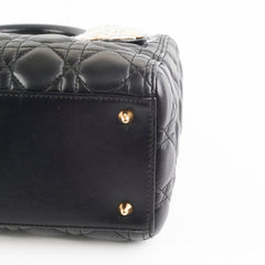 Christian Dior Medium Lady Dior Lambskin Black Christian Dior Medium Lady Dior Lambskin Black