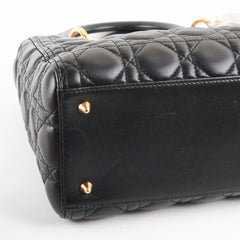 Christian Dior Medium Lady Dior Lambskin Black Christian Dior Medium Lady Dior Lambskin Black