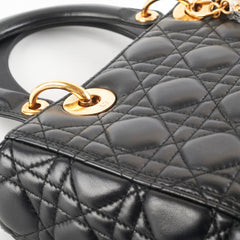 Christian Dior Medium Lady Dior Lambskin Black Christian Dior Medium Lady Dior Lambskin Black