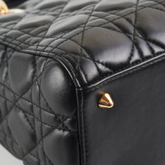 Christian Dior Medium Lady Dior Lambskin Black Christian Dior Medium Lady Dior Lambskin Black