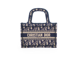Christian Dior Mini Book Tote Navy Christian Dior Mini Book Tote Navy
