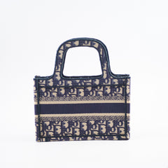 Christian Dior Mini Book Tote Navy Christian Dior Mini Book Tote Navy