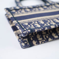 Christian Dior Mini Book Tote Navy Christian Dior Mini Book Tote Navy