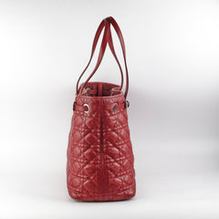 Christian Dior Panarea Cannage Red Tote Christian Dior Panarea Cannage Red Tote