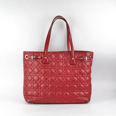 Christian Dior Panarea Cannage Red Tote Christian Dior Panarea Cannage Red Tote