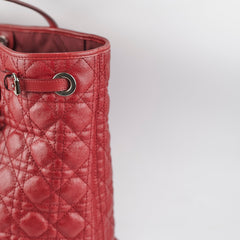 Christian Dior Panarea Cannage Red Tote Christian Dior Panarea Cannage Red Tote