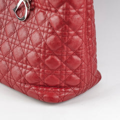 Christian Dior Panarea Cannage Red Tote Christian Dior Panarea Cannage Red Tote