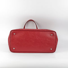 Christian Dior Panarea Cannage Red Tote Christian Dior Panarea Cannage Red Tote