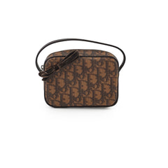 Christian Dior Oblique Mini Brown Pouch 2005 Christian Dior Oblique Mini Brown Pouch 2005