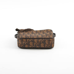 Christian Dior Oblique Mini Brown Pouch 2005 Christian Dior Oblique Mini Brown Pouch 2005