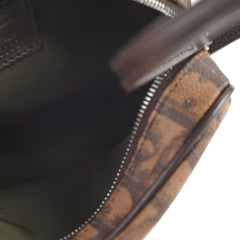 Christian Dior Oblique Mini Brown Pouch 2005 Christian Dior Oblique Mini Brown Pouch 2005
