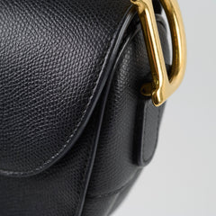 Christian Dior Medium Saddle Black Christian Dior Medium Saddle Black