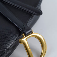 Christian Dior Medium Saddle Black Christian Dior Medium Saddle Black