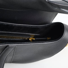 Christian Dior Medium Saddle Black Christian Dior Medium Saddle Black