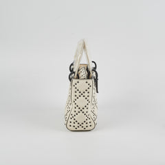 Christian Dior Mini Lady Dior Studded Ivory Christian Dior Mini Lady Dior Studded Ivory