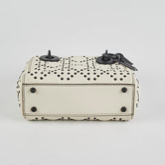Christian Dior Mini Lady Dior Studded Ivory Christian Dior Mini Lady Dior Studded Ivory