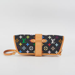 Louis Vuitton Multicolor Monogram Shoulder Bag Black