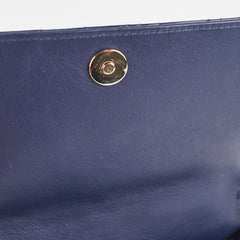 Christian Dior Navy Patent Wallet On Chain Christian Dior Navy Patent Wallet On Chain