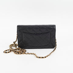 Chanel Wallet On Chain WOC Black Caviar GHW - Series 28