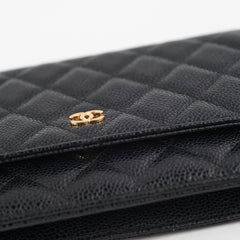 Chanel Wallet On Chain WOC Black Caviar GHW - Series 28