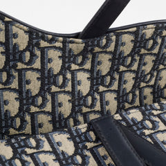 Christian Dior Oblique Saddle Bag Navy Christian Dior Oblique Saddle Bag Navy