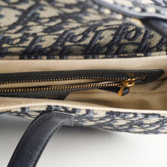 Christian Dior Oblique Saddle Bag Navy Christian Dior Oblique Saddle Bag Navy