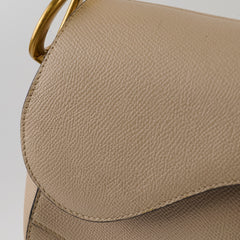 Christian Dior Medium Saddle Bag Cream Christian Dior Medium Saddle Bag Cream
