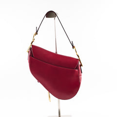 Christian Dior Medium Saddle Bag Burgundy Christian Dior Medium Saddle Bag Burgundy