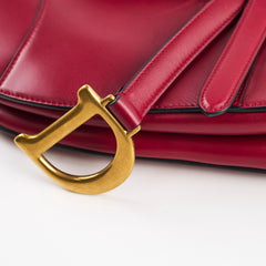 Christian Dior Medium Saddle Bag Burgundy Christian Dior Medium Saddle Bag Burgundy